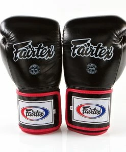 Fairtex Super Sparring Gloves - BGV5 - Black/White/Red 3-TONE COLOR