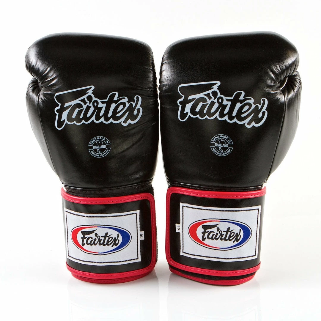 Fairtex Super Sparring Gloves - BGV5 - Black/White/Red 3-TONE COLOR