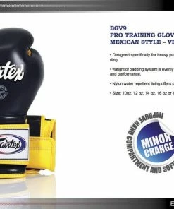 Fairtex Mexican Style Boxing Gloves - BGV9 - Genuine Top Grain Leather