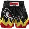 Boon Sport "MONSTER NO FEAR FLAMES" Muay Thai Shorts