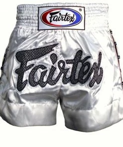 Fairtex "WHITE LACE" Muay Thai Kickboxing Shorts - BS0604
