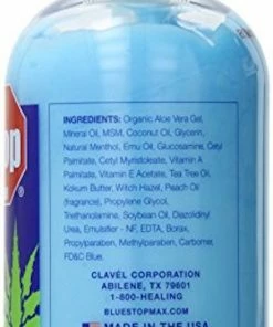Accessories Blue Stop Max Massage Gel 16oz (473mL) - Pain Relief Gel For Muscle & Joint Pain (Pack Of 2)
