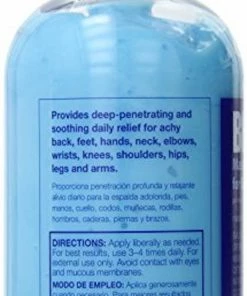 Accessories Blue Stop Max Massage Gel 16oz (473mL) - Pain Relief Gel For Muscle & Joint Pain (Pack Of 2)