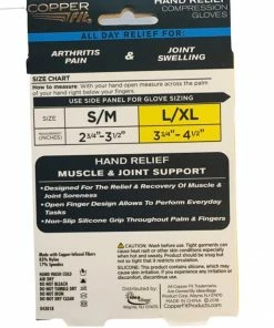 Copper Fit Hand Relief Compression Gloves - Helps Relieve Stiffness & Soreness In Your Wrist - As Seen On TV -