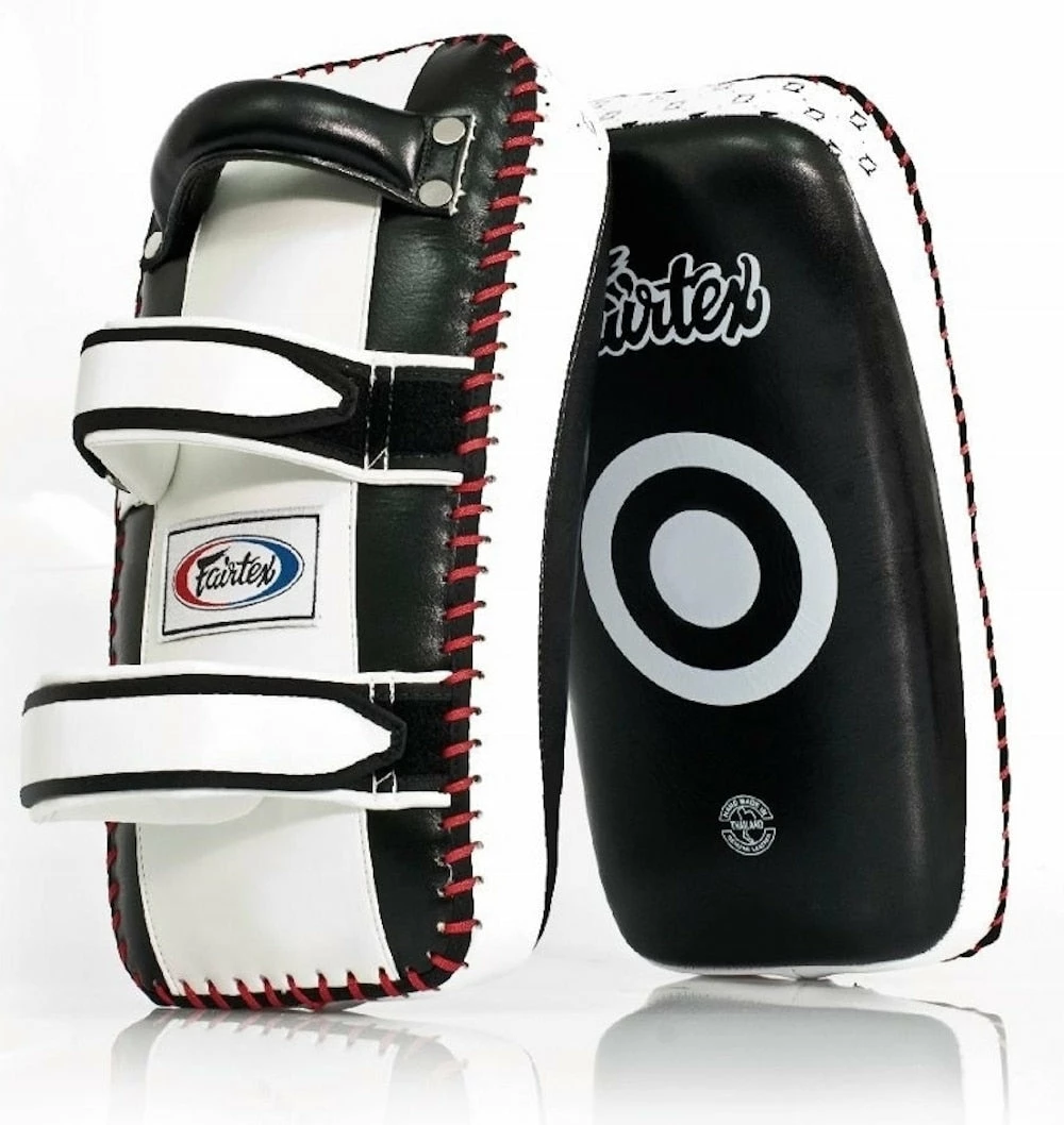 Fairtex "EXTRA THICK" Muay Thai Kickboxing Curved Pads - KPLC3 - Sold As Pair Pads & Mitts