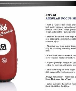 Fairtex Cardio Focus Punch And Kick Mitts - FMV12 - Soft Padding For Maximum Comfort