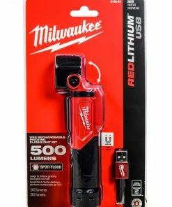 MILWAUKEE 500 Lumens LED Pivoting Redlithium USB Flashlight