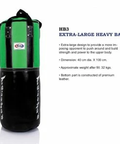 Punching Bags Fairtex Extra-Large Heavy Bag - HB3 (UnFilled) - Boxing & Martial Arts Training