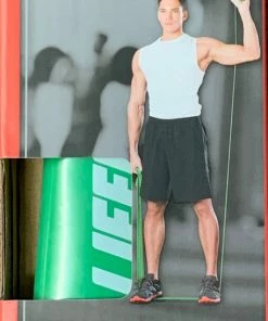 Accessories Lifeline Flat Band-LEVEL 4 HEAVY - Rubber Resistance Tool For Stamina + Strength -Green Color