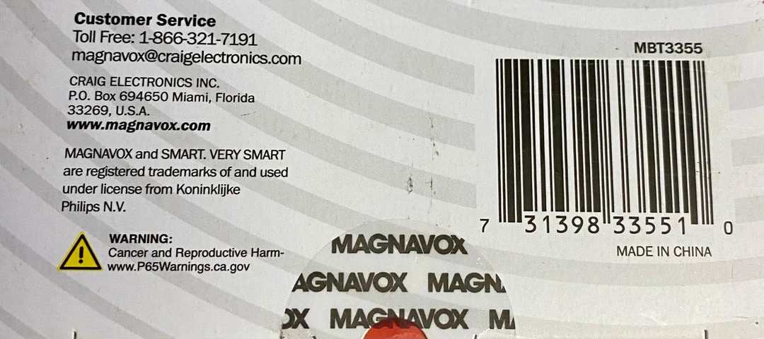 Accessories Magnavox FM Transmitter MTB3355 - Stream, Talk, Charge