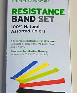 MInd Reader Resistance Band Set - 5 Different Resistance Strength Levels Accessories