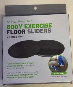 MInd Reader Body Exercise Floor Sliders - Helps Tone Abs, Back, Arms, Or Legs