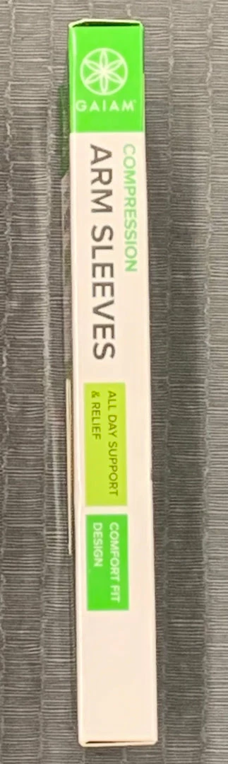 Gaiam Compression Arm Sleeves - All Day Support & Relief Comfort Fit Design - 18 Inches Long Accessories