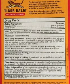 Accessories Tiger Balm Red EXTRA STRENGTH Pain Relieving Ointment
