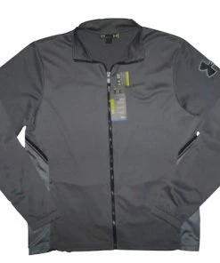 Apparel Men's Under Armour Infrared Long Sleeve Heartbeat 1/4 ZIP-1248111-GREY