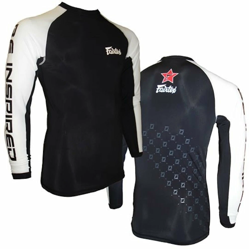 Fairtex "BE INSPIRED" Long Sleeve Rashguard - RG1 - 80% Polyester 20% Spandex