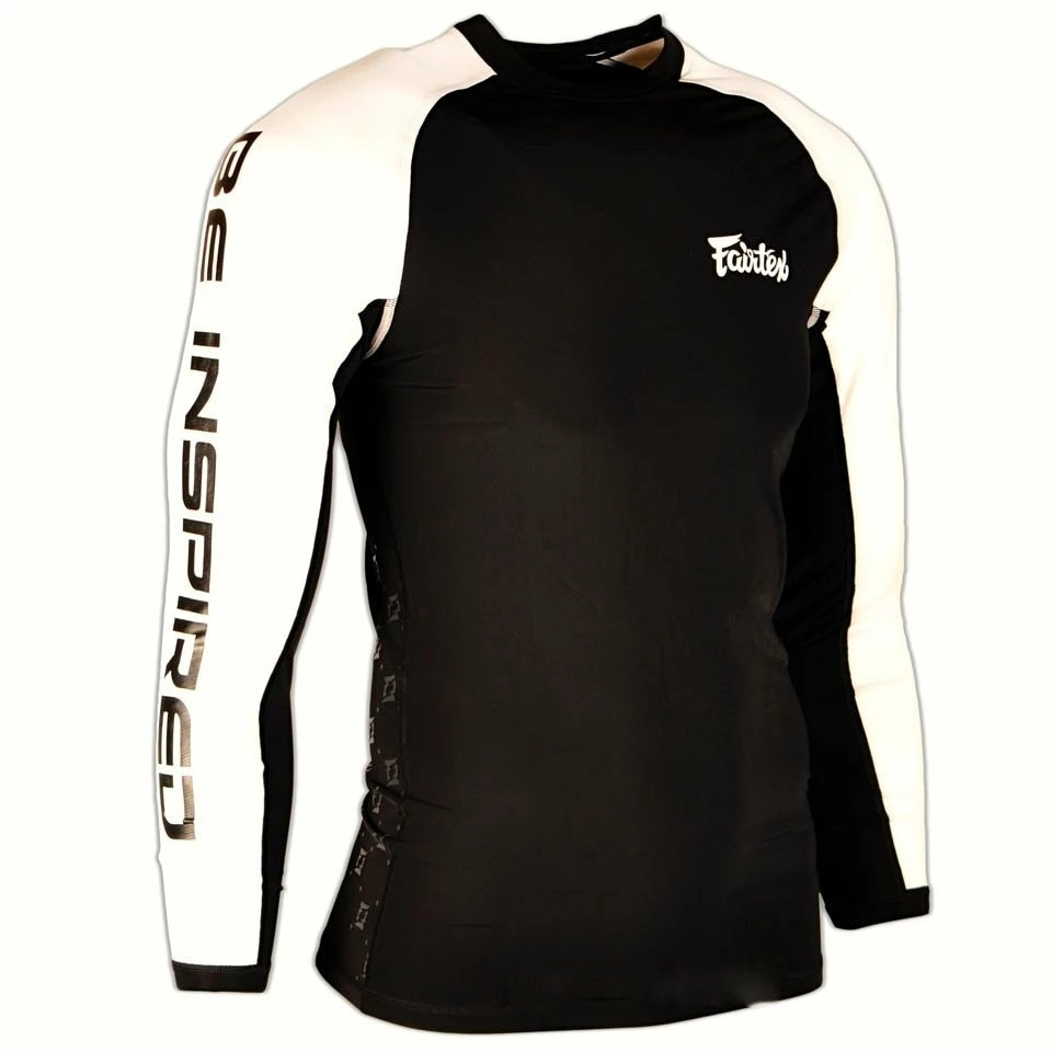 Fairtex "BE INSPIRED" Long Sleeve Rashguard - RG1 - 80% Polyester 20% Spandex