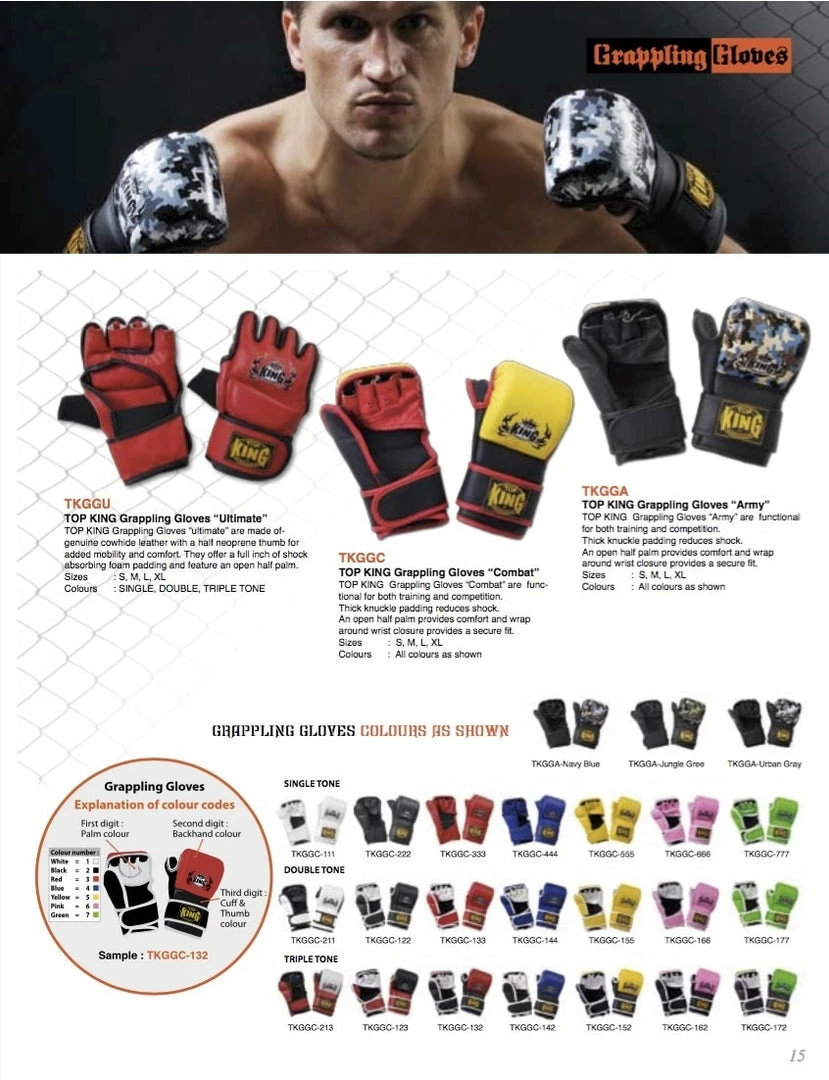 Top King "EXTREME" MMA Grappling Gloves - TKGGE