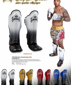 Protection TOP KING "SUPER STAR" AIR MUAY THAI SHIN GUARDS - TKSGSS-01
