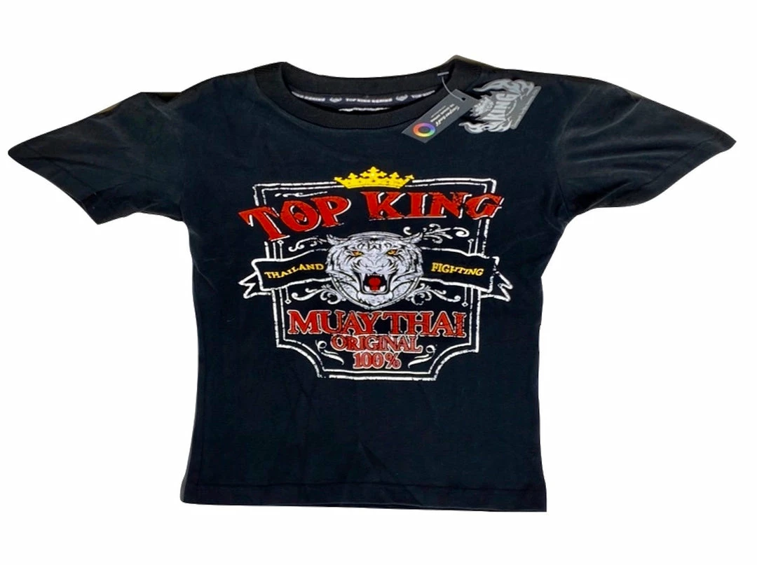 Top King "MUAY THAI" Short Sleeve T-Shirt - Micro Brushing - Velvety Soft Apparel
