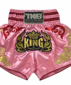 TOP KING MUAY THAI KICKBOXING SHORTS -TKTBS-091 - Pink Muay Thai Shorts