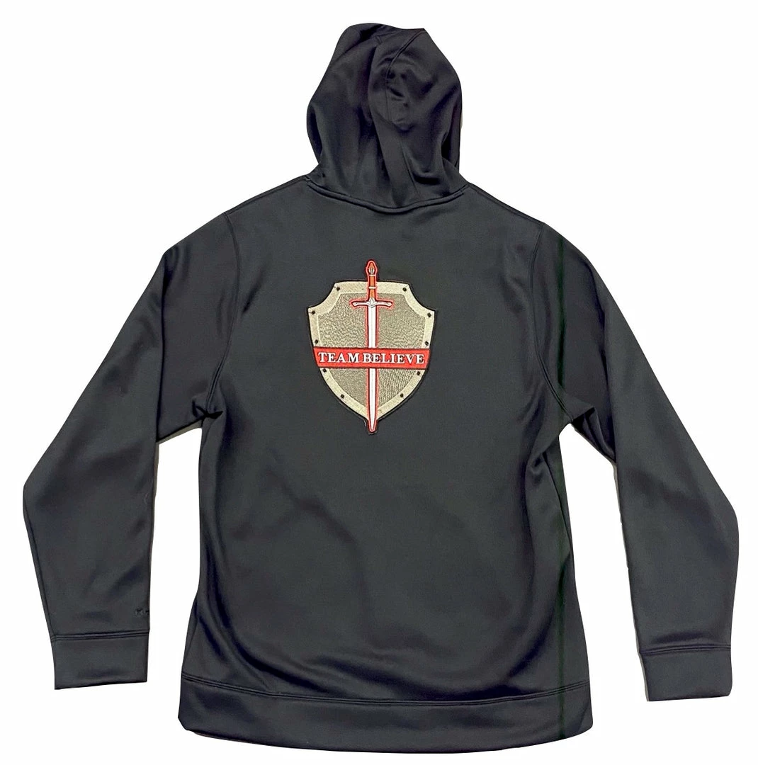 Under Armour Storm1 Black Fleece Team Hoodie With Front Pocket - 1248019