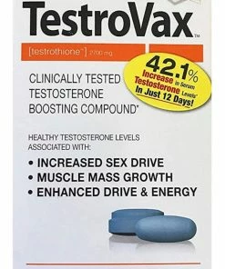 Novex Biotech TestroVax - 60 Capsules - Clinically Tested Testosterone Boosting Compound Accessories