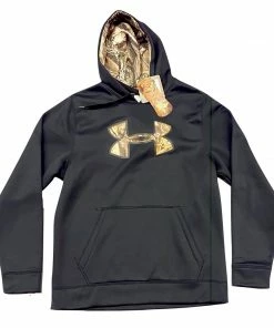 Under Armour Storm1 Black Fleece Team Hoodie With Front Pocket - 1248019