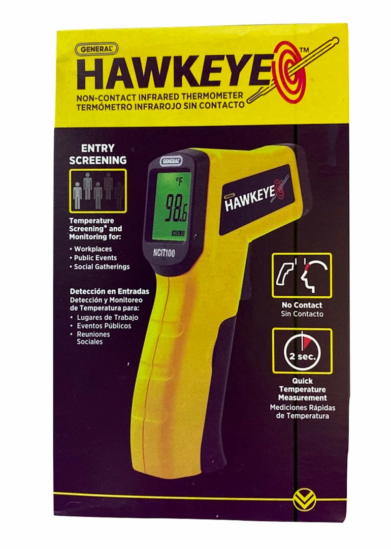 Accessories Hawkeye Non-Contact Infrared Thermometer - Human Temperature Reading