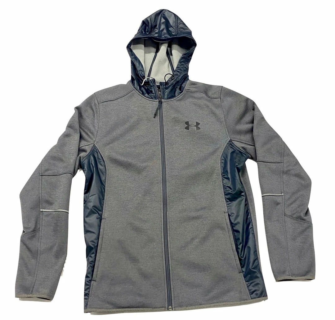 Under Armour Storm Full Zip Hoodie With Front Pockets - 1280754 - Grey Color Apparel