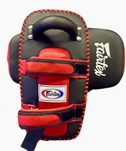 Fairtex Muay Thai Kickboxing Lightweight Thai Pads - KPLC5 - Black/Red - Sold As A Pair