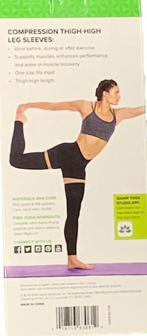 Gaiam Compression Arm Sleeves - All Day Support & Relief Comfort Fit Design - 18 Inches Long Accessories