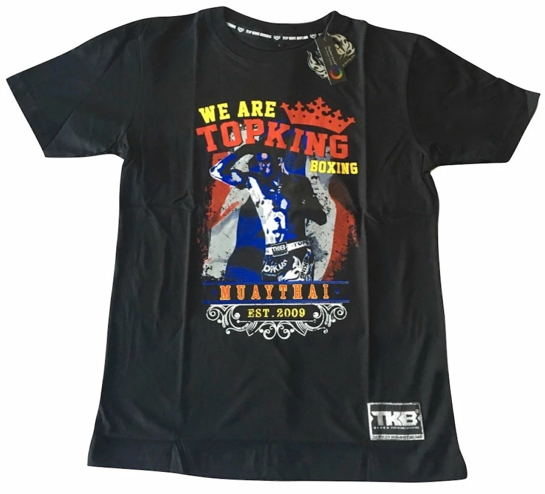 Top King "MUAY THAI" Short Sleeve T-Shirt - Micro Brushing - Velvety Soft Apparel