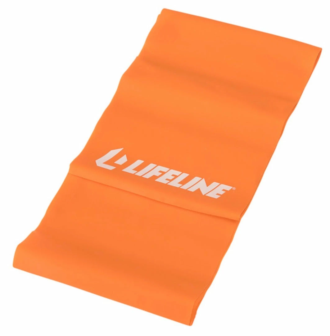 Lifeline Flat Band-LEVEL 2 Light - Rubber Resistance Tool For Stamina + Strength -Orange Color Accessories