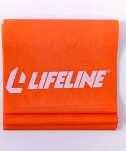 Lifeline Flat Band-LEVEL 2 Light - Rubber Resistance Tool For Stamina + Strength -Orange Color Accessories