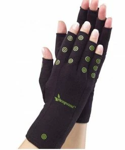 Hempvana Arthritis Gloves For Men And Women - Targets Hand Pain -1 Pair Compression Support Gloves Accessories