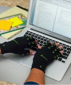 Hempvana Arthritis Gloves For Men And Women - Targets Hand Pain -1 Pair Compression Support Gloves Accessories
