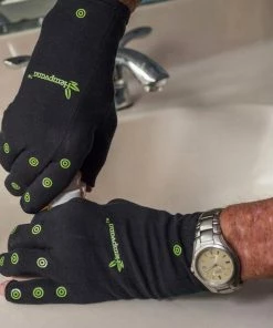 Hempvana Arthritis Gloves For Men And Women - Targets Hand Pain -1 Pair Compression Support Gloves Accessories