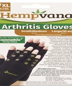 Hempvana Arthritis Gloves For Men And Women - Targets Hand Pain -1 Pair Compression Support Gloves Accessories