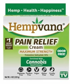 Accessories Hempvana Pain Relief Cream For Arthritis - As Seen On TV - 4oz