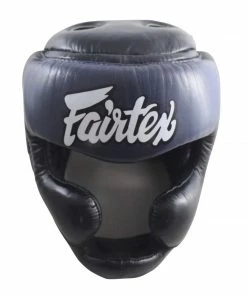 Fairtex Padded Top Diagonal Vision Headgear - HG13PD - Genuine Leather