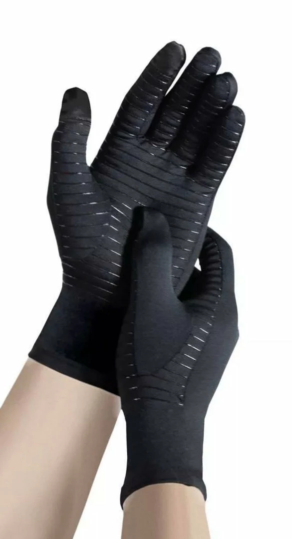 Copper Fit Guardwell Hand Protector Gloves - Black - One Pair