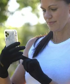 Copper Fit Guardwell Hand Protector Gloves - Black - One Pair