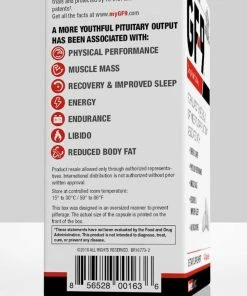 Novex Biotech GF-9 Human Growth Hormone - 84 Capsules - 682% Mean Increase In Natural Growth Hormone Levels