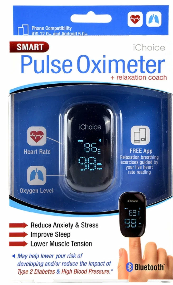 IChoice Smart Pulse Oximeter With Relaxation Coach