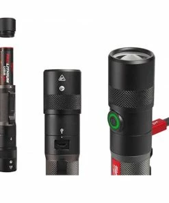 Accessories Milwaukee USB Rechargable 1100-Lumen Twist Focus Flashlight