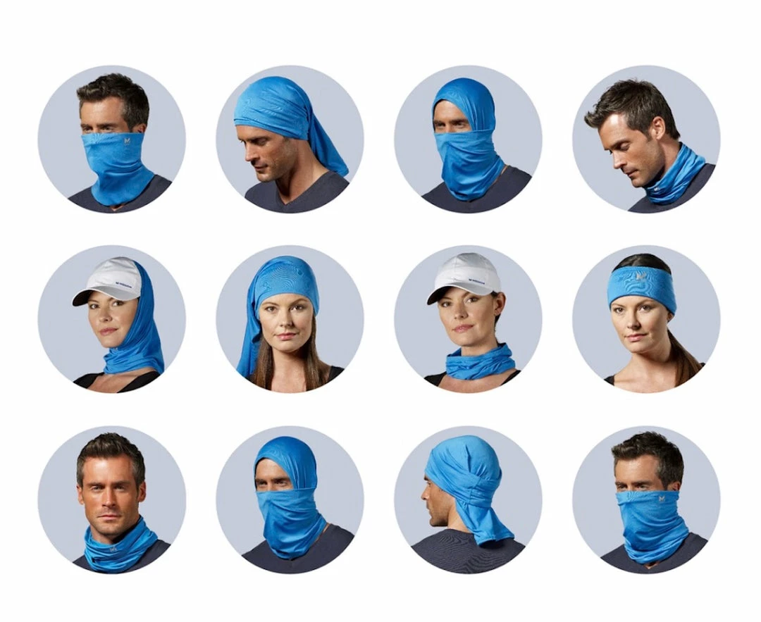 Mission Cooling Neck Gaiter - Blue Color Multifunctional Face & Neck Cover