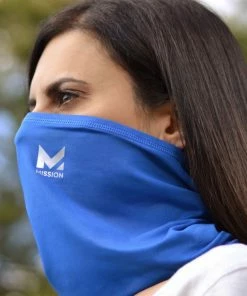 Mission Cooling Neck Gaiter - Blue Color Multifunctional Face & Neck Cover