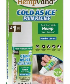 Hempvana Cold As Ice Clear Pain Relief Roll-On Gel - 2.5 Oz (74 Ml)