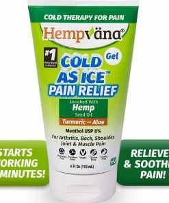 Hempvana Cold As Ice Clear Pain Relief Gel 4 Oz.